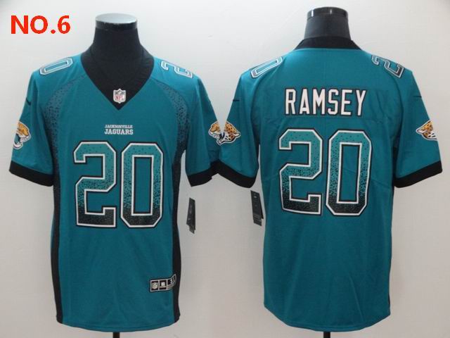 Men's Jacksonville Jaguars 20 Jalen Ramsey Jersey NO.6;